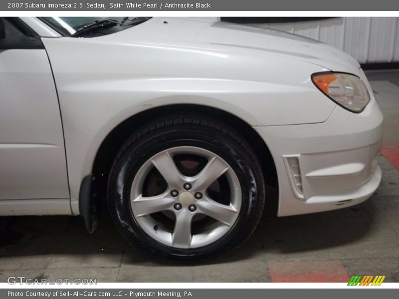 Satin White Pearl / Anthracite Black 2007 Subaru Impreza 2.5i Sedan