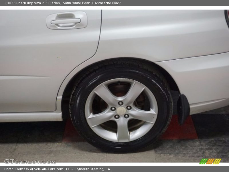 Satin White Pearl / Anthracite Black 2007 Subaru Impreza 2.5i Sedan