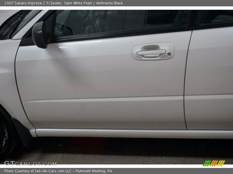 Satin White Pearl / Anthracite Black 2007 Subaru Impreza 2.5i Sedan