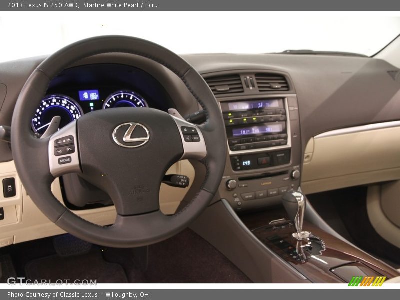 Starfire White Pearl / Ecru 2013 Lexus IS 250 AWD