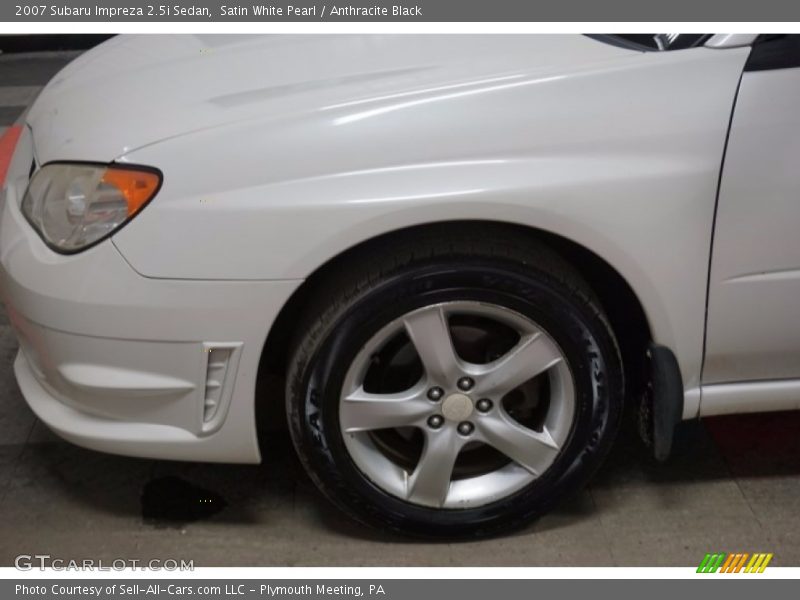 Satin White Pearl / Anthracite Black 2007 Subaru Impreza 2.5i Sedan