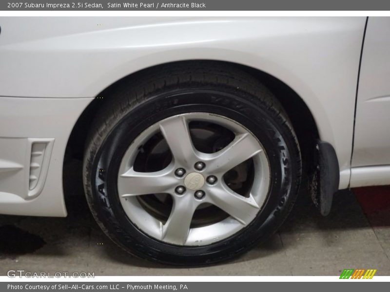 Satin White Pearl / Anthracite Black 2007 Subaru Impreza 2.5i Sedan