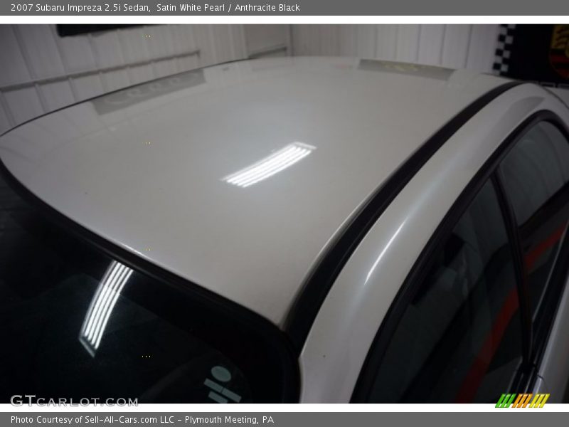 Satin White Pearl / Anthracite Black 2007 Subaru Impreza 2.5i Sedan