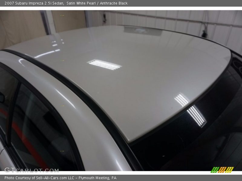 Satin White Pearl / Anthracite Black 2007 Subaru Impreza 2.5i Sedan