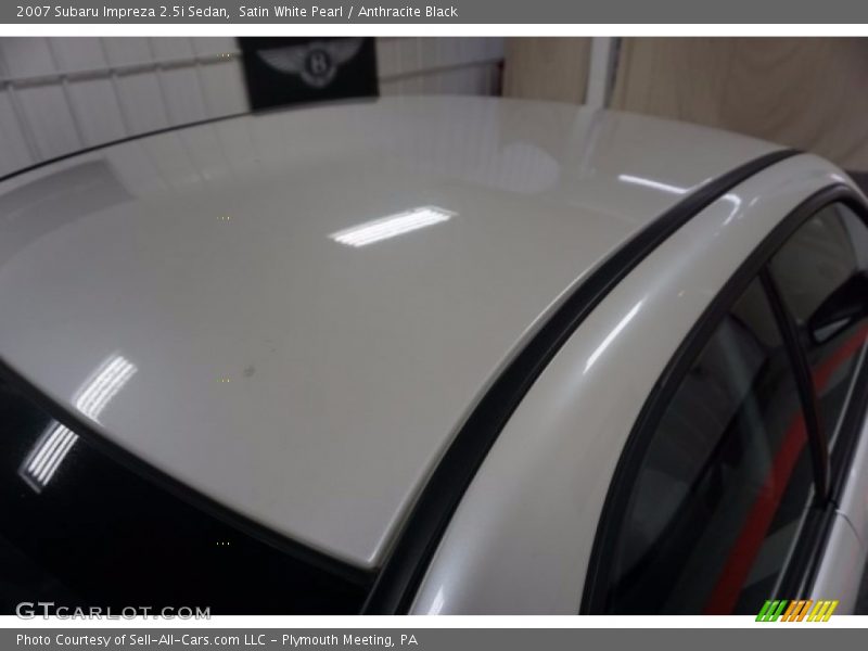 Satin White Pearl / Anthracite Black 2007 Subaru Impreza 2.5i Sedan