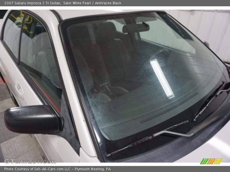Satin White Pearl / Anthracite Black 2007 Subaru Impreza 2.5i Sedan