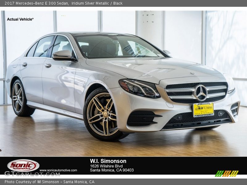 Iridium Silver Metallic / Black 2017 Mercedes-Benz E 300 Sedan