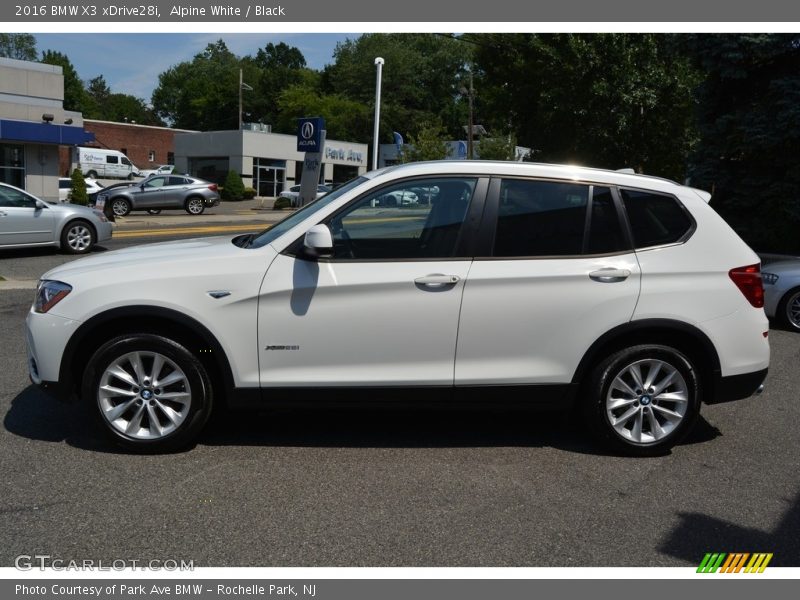 Alpine White / Black 2016 BMW X3 xDrive28i