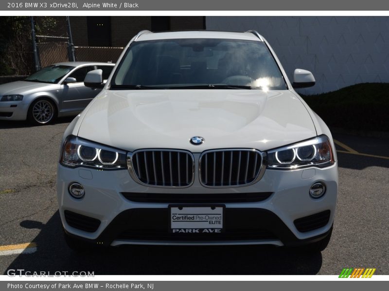 Alpine White / Black 2016 BMW X3 xDrive28i