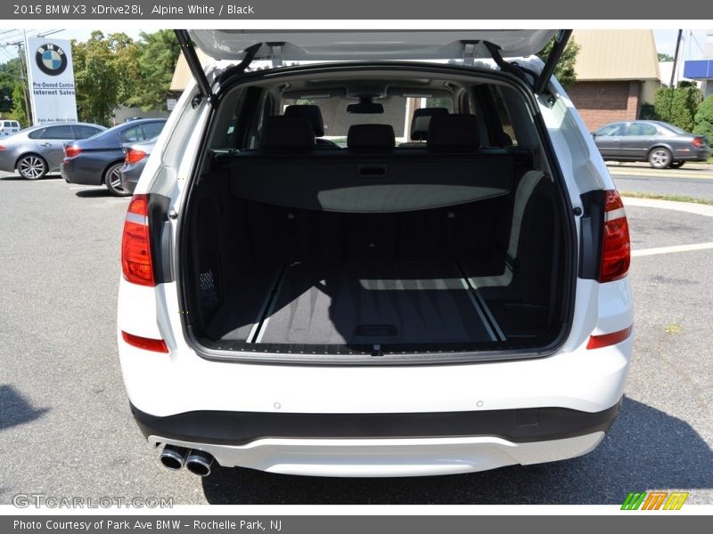 Alpine White / Black 2016 BMW X3 xDrive28i