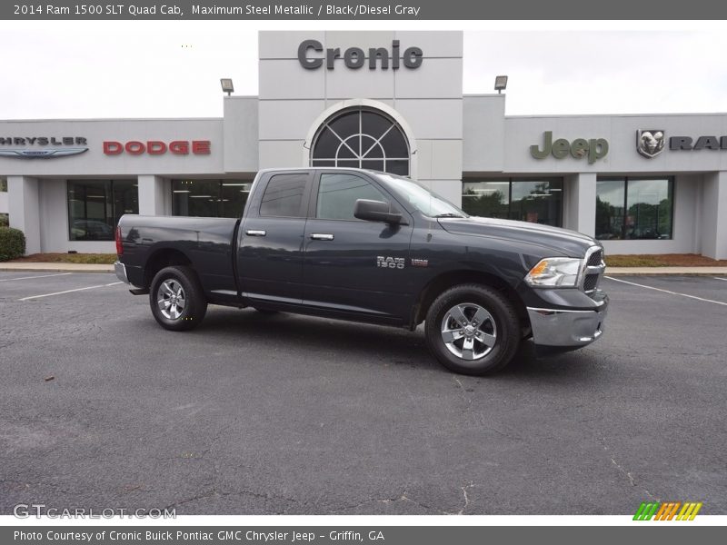 Maximum Steel Metallic / Black/Diesel Gray 2014 Ram 1500 SLT Quad Cab