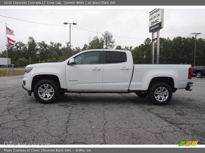 Summit White / Jet Black/Dark Ash 2016 Chevrolet Colorado LT Crew Cab