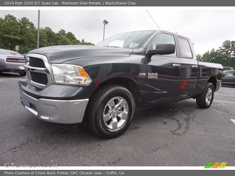 Maximum Steel Metallic / Black/Diesel Gray 2014 Ram 1500 SLT Quad Cab