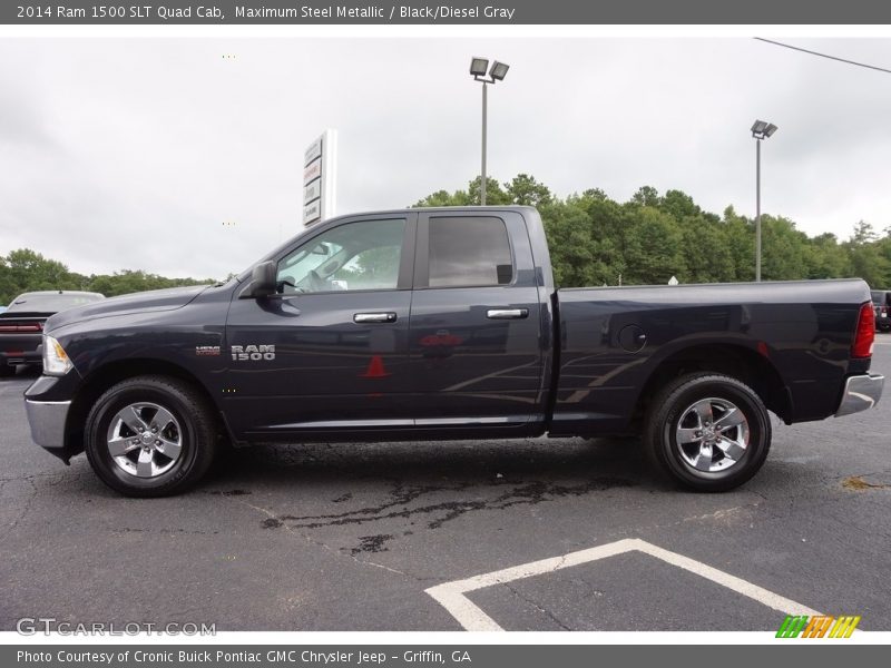 Maximum Steel Metallic / Black/Diesel Gray 2014 Ram 1500 SLT Quad Cab