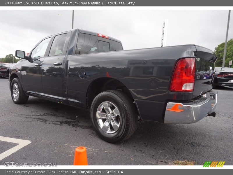 Maximum Steel Metallic / Black/Diesel Gray 2014 Ram 1500 SLT Quad Cab