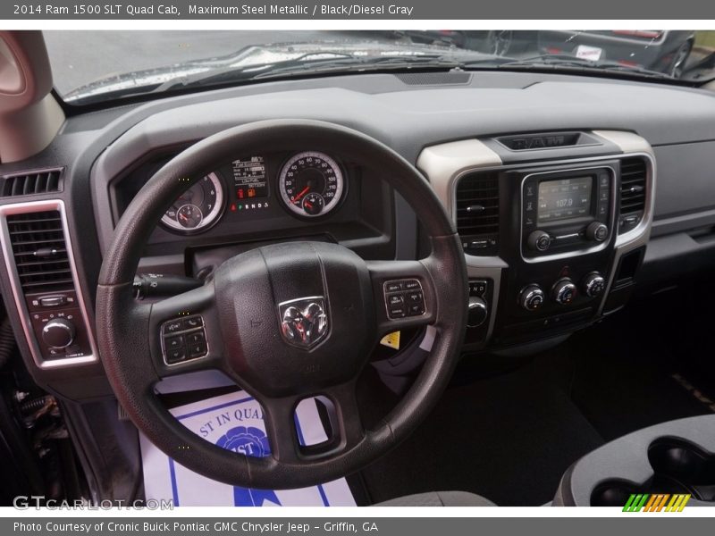 Maximum Steel Metallic / Black/Diesel Gray 2014 Ram 1500 SLT Quad Cab
