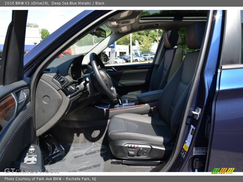 Deep Sea Blue Metallic / Black 2016 BMW X3 xDrive28i