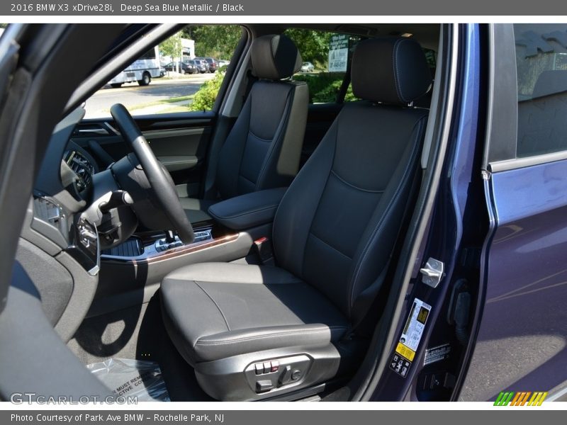 Deep Sea Blue Metallic / Black 2016 BMW X3 xDrive28i