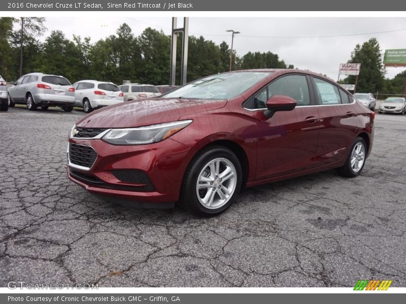 Siren Red Tintcoat / Jet Black 2016 Chevrolet Cruze LT Sedan