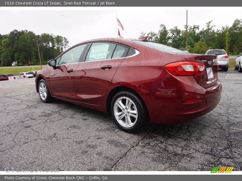 Siren Red Tintcoat / Jet Black 2016 Chevrolet Cruze LT Sedan