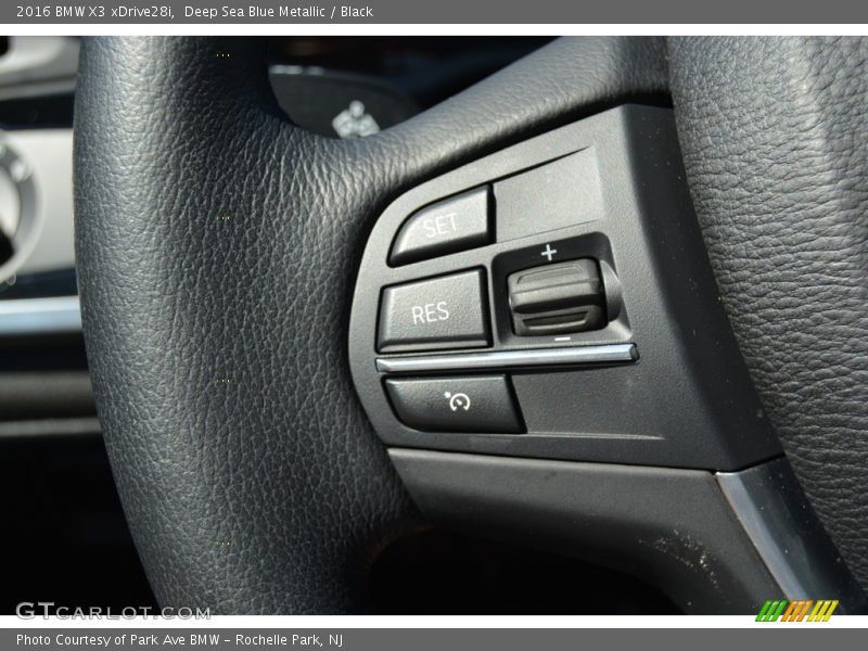 Deep Sea Blue Metallic / Black 2016 BMW X3 xDrive28i