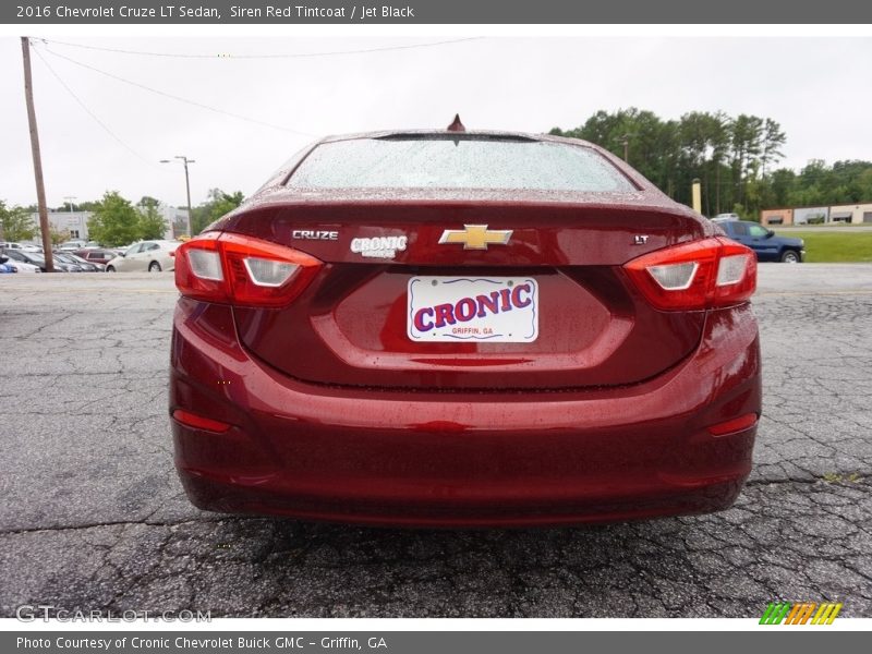 Siren Red Tintcoat / Jet Black 2016 Chevrolet Cruze LT Sedan