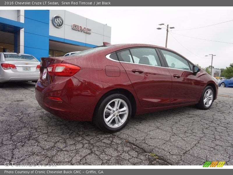 Siren Red Tintcoat / Jet Black 2016 Chevrolet Cruze LT Sedan