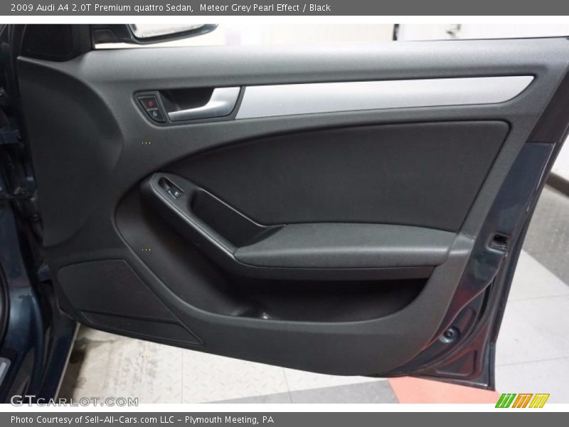 Meteor Grey Pearl Effect / Black 2009 Audi A4 2.0T Premium quattro Sedan