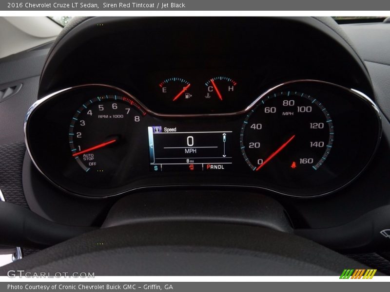 Siren Red Tintcoat / Jet Black 2016 Chevrolet Cruze LT Sedan