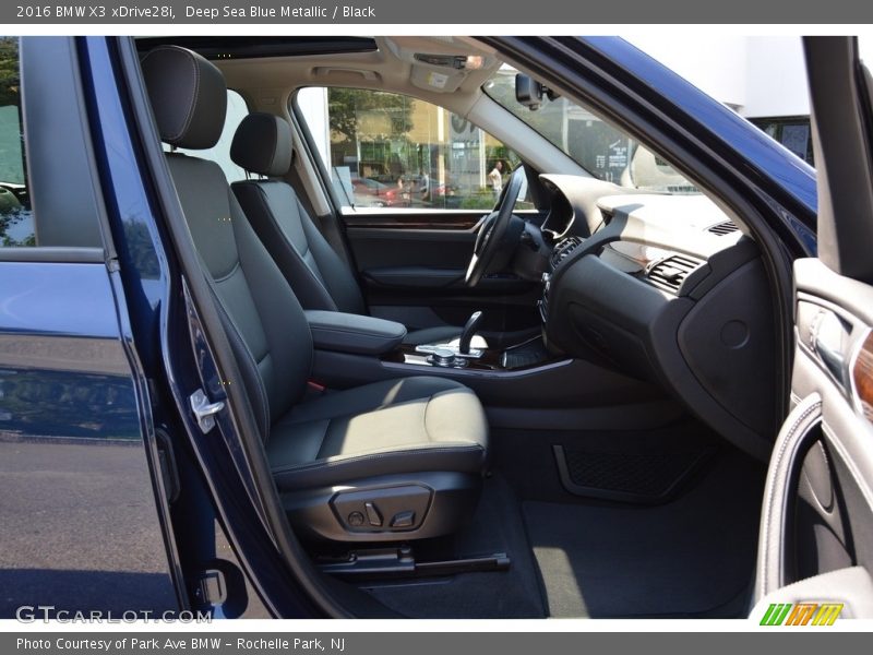 Deep Sea Blue Metallic / Black 2016 BMW X3 xDrive28i