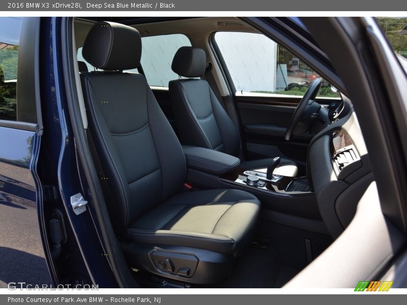 Deep Sea Blue Metallic / Black 2016 BMW X3 xDrive28i