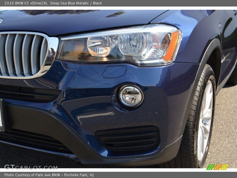 Deep Sea Blue Metallic / Black 2016 BMW X3 xDrive28i