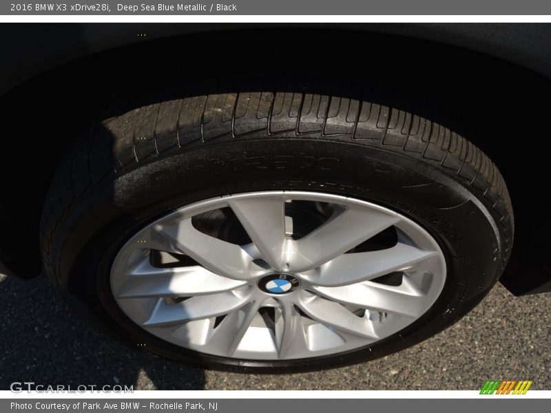 Deep Sea Blue Metallic / Black 2016 BMW X3 xDrive28i