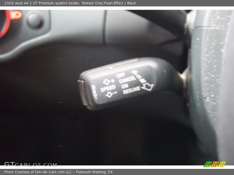 Meteor Grey Pearl Effect / Black 2009 Audi A4 2.0T Premium quattro Sedan