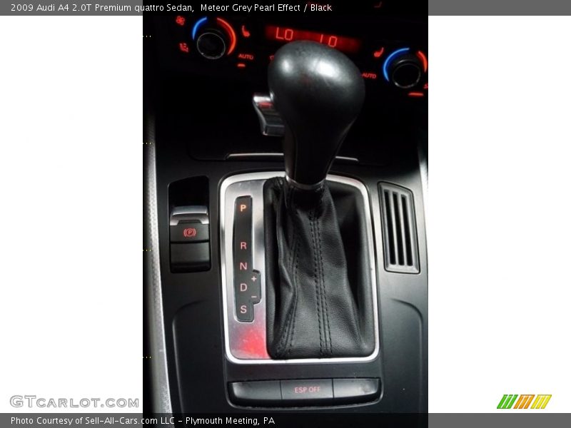 Meteor Grey Pearl Effect / Black 2009 Audi A4 2.0T Premium quattro Sedan