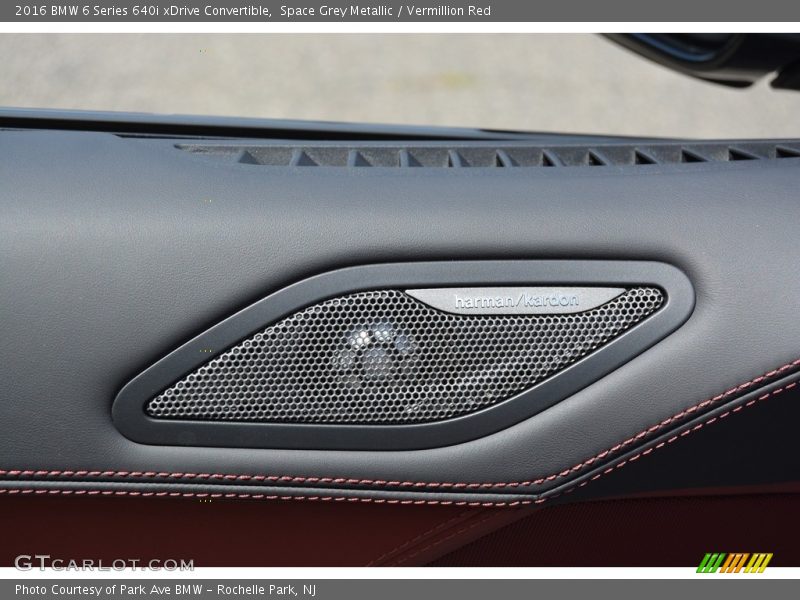 Space Grey Metallic / Vermillion Red 2016 BMW 6 Series 640i xDrive Convertible