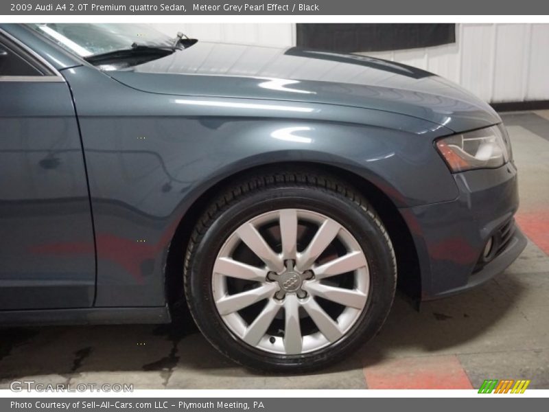 Meteor Grey Pearl Effect / Black 2009 Audi A4 2.0T Premium quattro Sedan