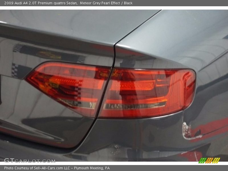 Meteor Grey Pearl Effect / Black 2009 Audi A4 2.0T Premium quattro Sedan
