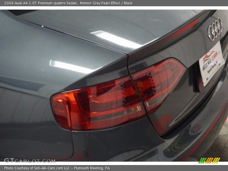 Meteor Grey Pearl Effect / Black 2009 Audi A4 2.0T Premium quattro Sedan