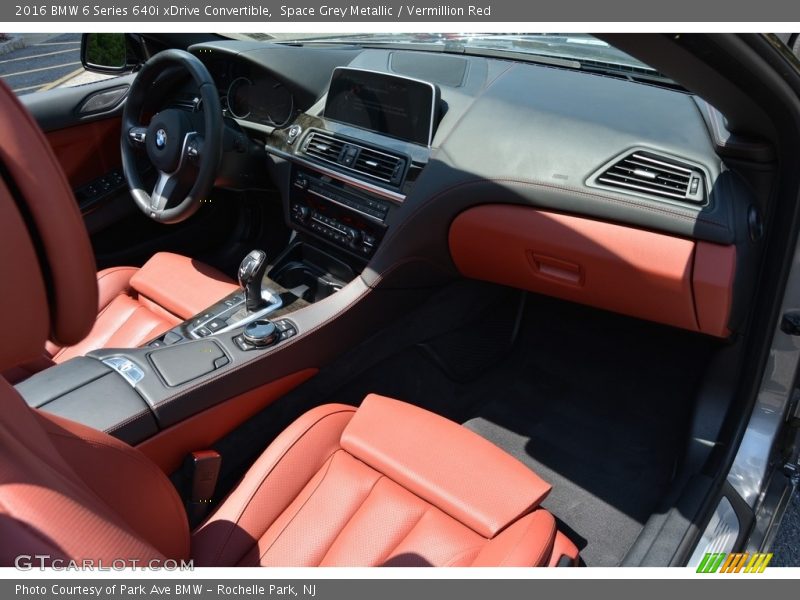 Space Grey Metallic / Vermillion Red 2016 BMW 6 Series 640i xDrive Convertible