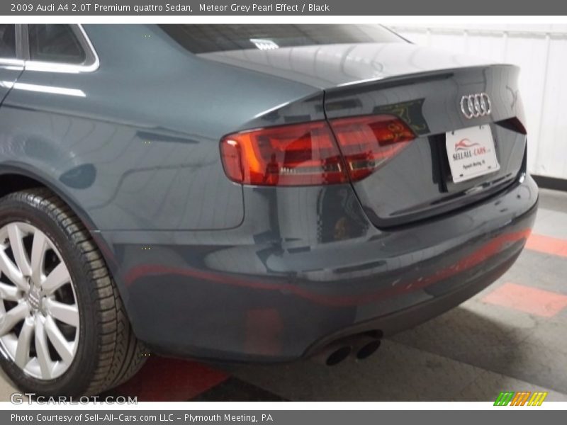 Meteor Grey Pearl Effect / Black 2009 Audi A4 2.0T Premium quattro Sedan