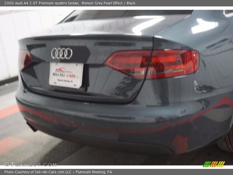 Meteor Grey Pearl Effect / Black 2009 Audi A4 2.0T Premium quattro Sedan