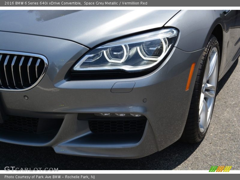 Space Grey Metallic / Vermillion Red 2016 BMW 6 Series 640i xDrive Convertible