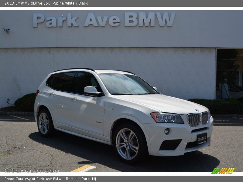 Alpine White / Black 2013 BMW X3 xDrive 35i