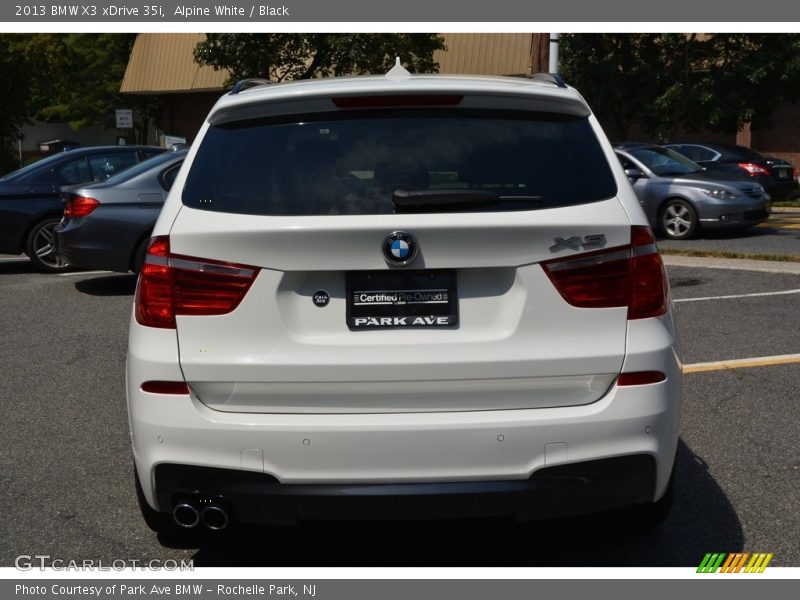 Alpine White / Black 2013 BMW X3 xDrive 35i
