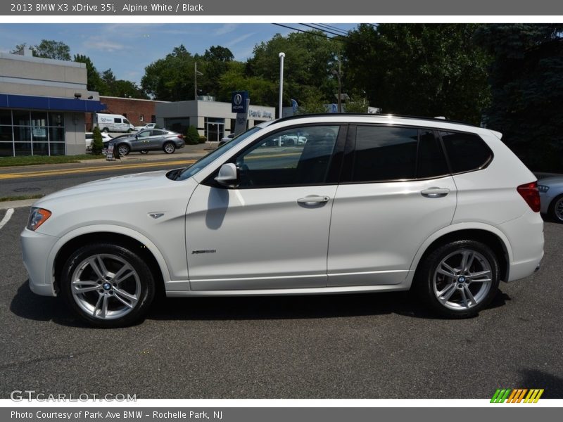 Alpine White / Black 2013 BMW X3 xDrive 35i
