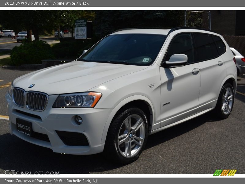 Alpine White / Black 2013 BMW X3 xDrive 35i