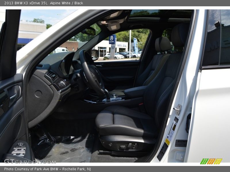 Alpine White / Black 2013 BMW X3 xDrive 35i