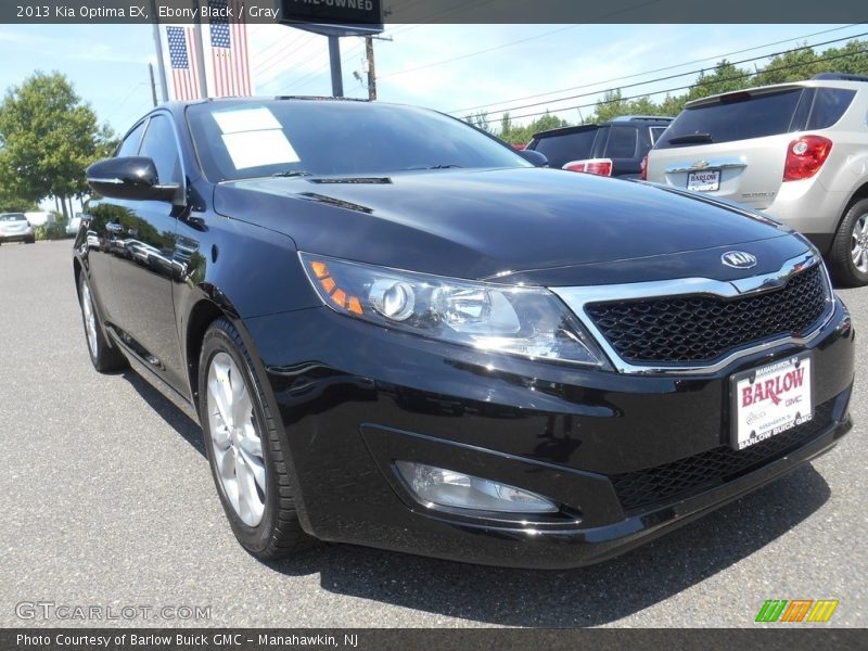 Ebony Black / Gray 2013 Kia Optima EX