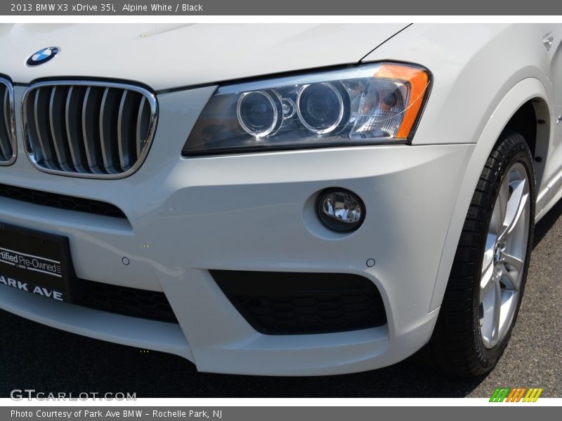 Alpine White / Black 2013 BMW X3 xDrive 35i
